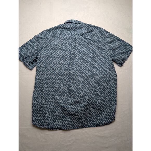 Vineyard Vines Mens Short Sleeve Button Down Shirt - XL Blue Floral Pattern - Picture 8 of 8